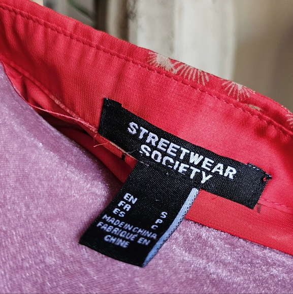 Streetwear Society sheer long button-up shirt. Size small. - Picture 10 of 10